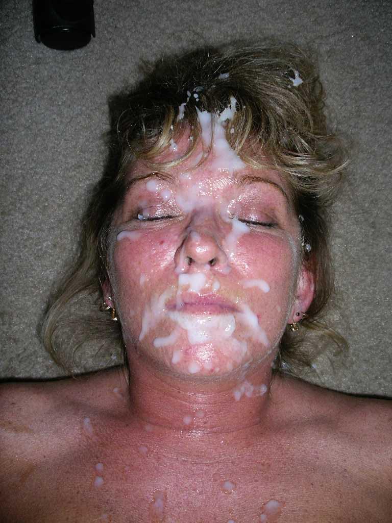 Wife messy facial