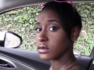 Black girl riding dick car