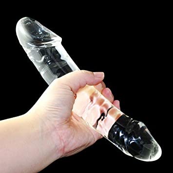 Water filled glass dildo