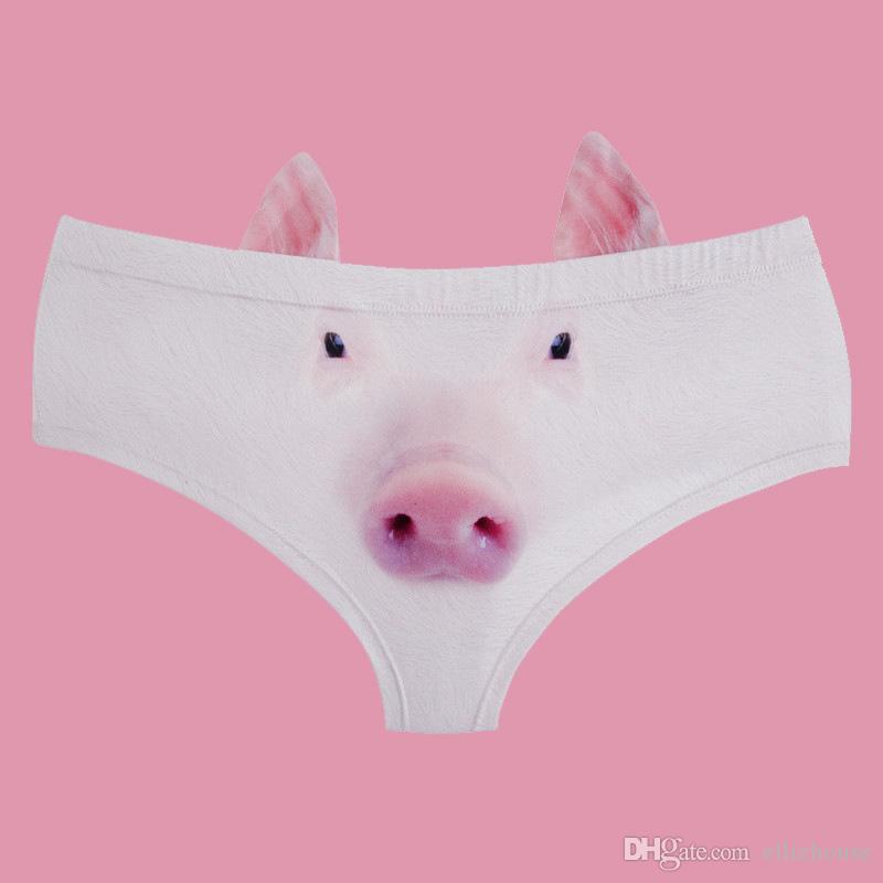 Pig print bikini underwear