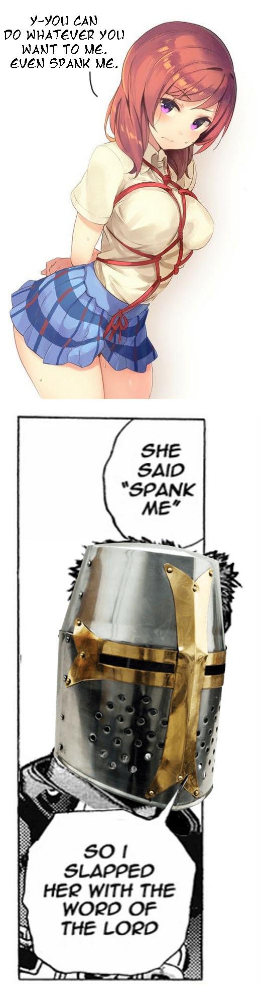 She says she will spank me