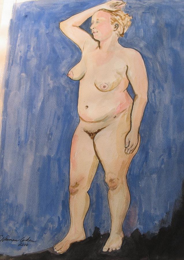 Chubby nude painting