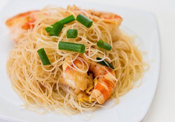 X-Tra reccomend Asian noodles with shrimp