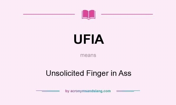 Unsolicited finger in the anus