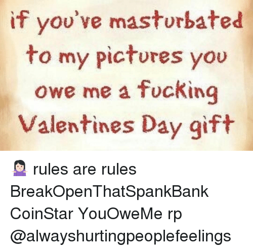 Rules of masturbation