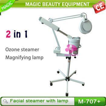 Portable facial steamers and lamps