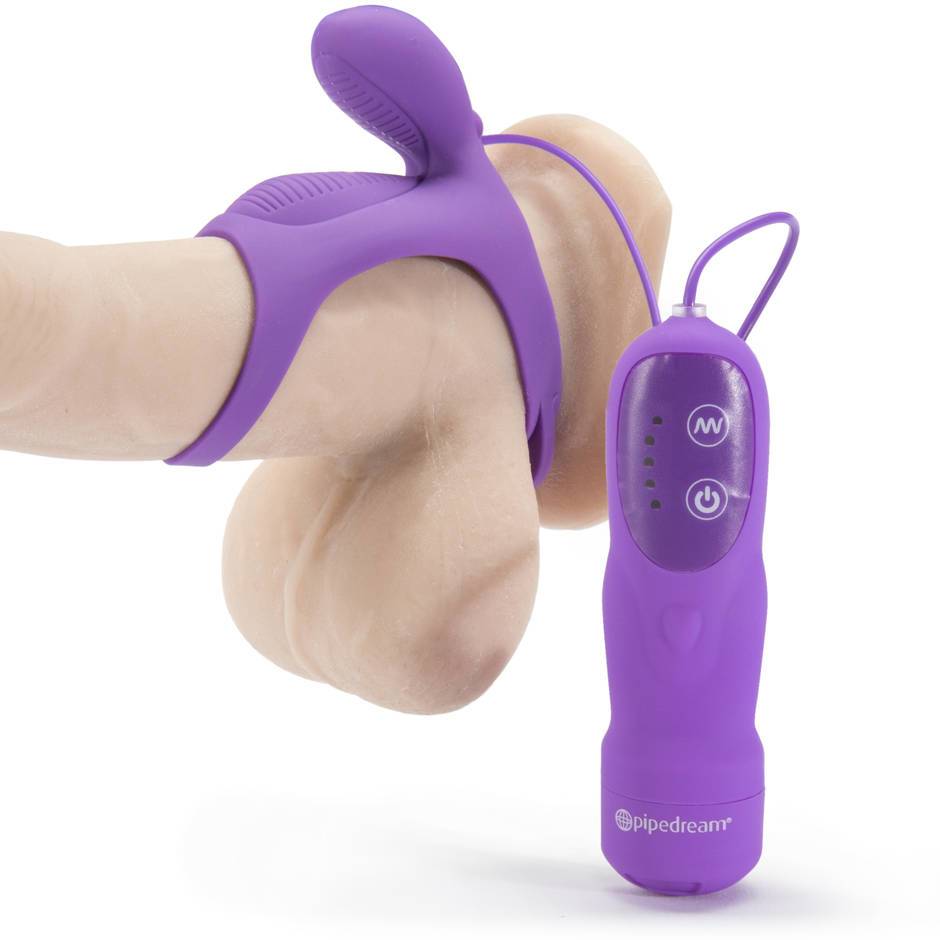 Penis ring with clitoral stimulator 