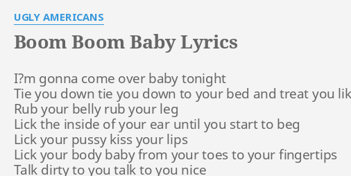 Showboat reccomend Belly lick lyrics