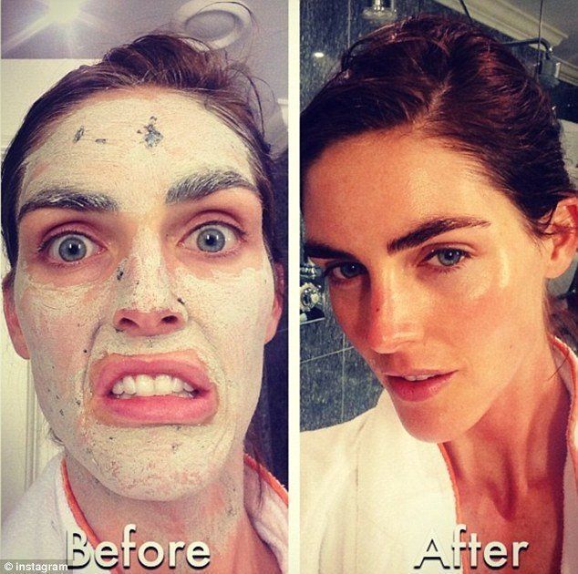 After facial mask