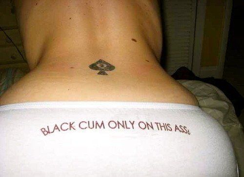 Cuckold white slut wife tatoo