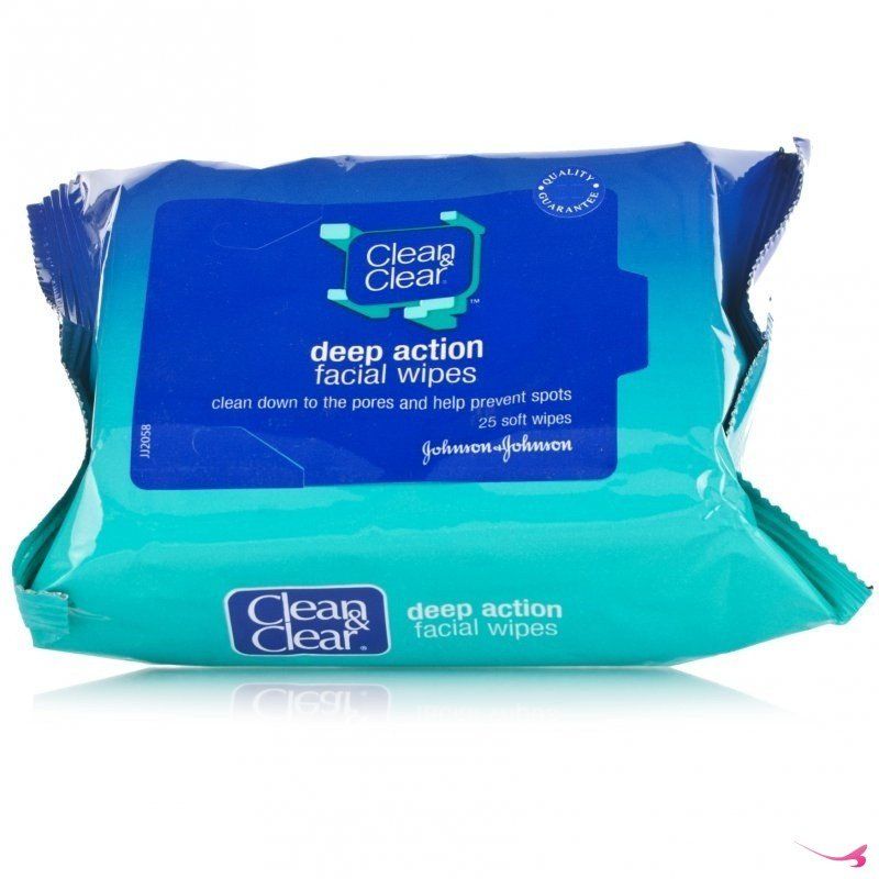 Clean & clear deep cleansing facial wipes