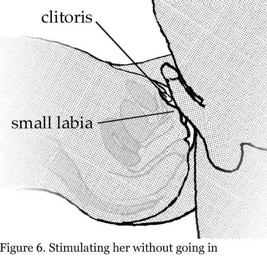 Clitoral stimulation photos with penis