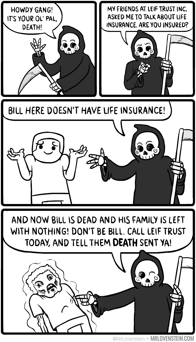 Death of a salesman comic strip