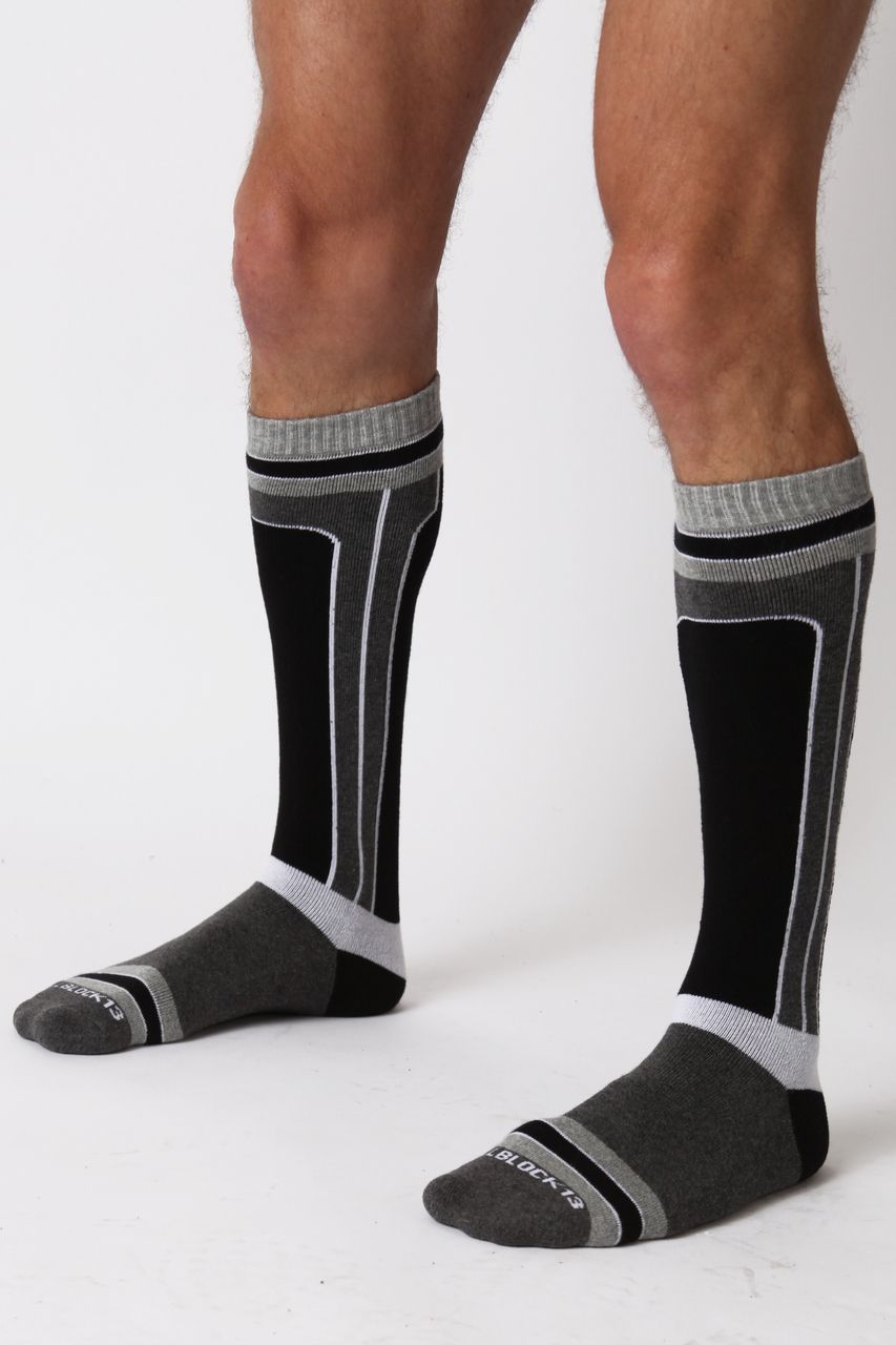 Fetish knee sock white