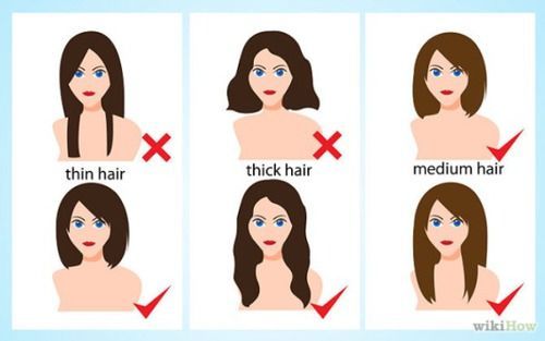 Hairstyles according to facial shapes