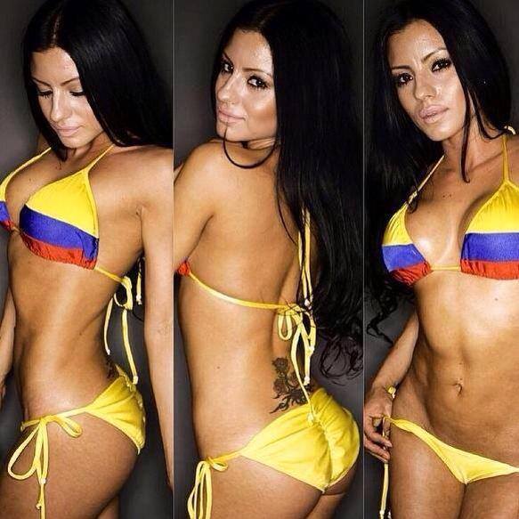 Pearls reccomend Colombian flag bikini