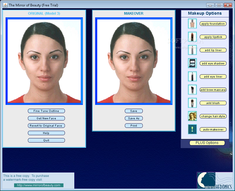 Facial feminizing software