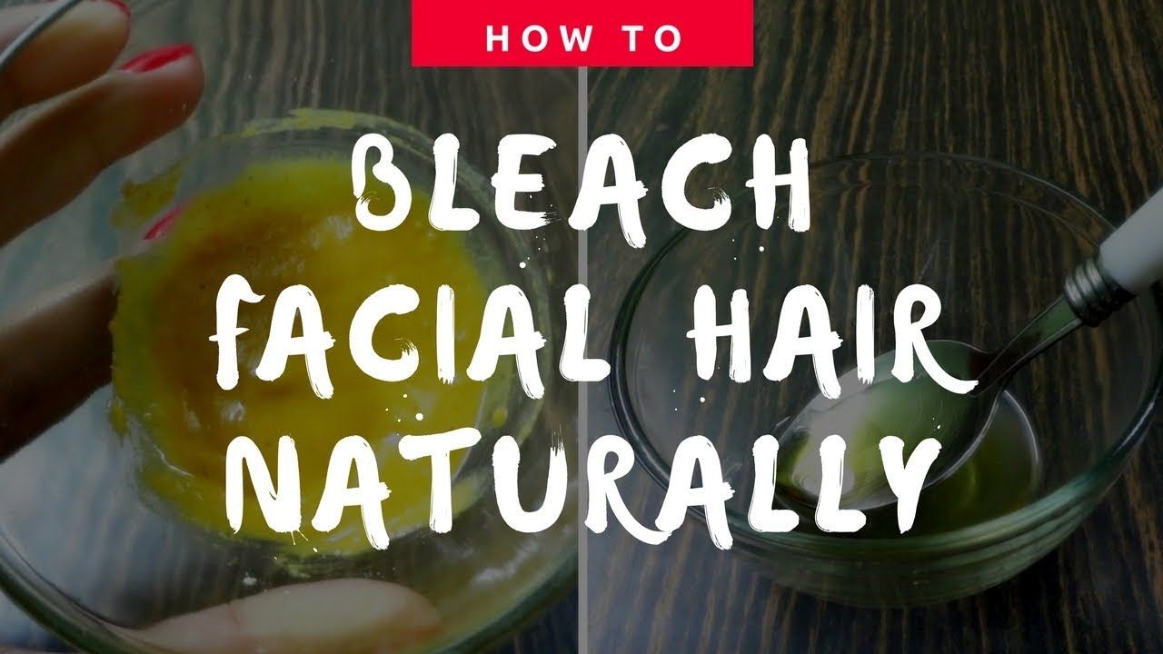 Facial hair bleach recipe