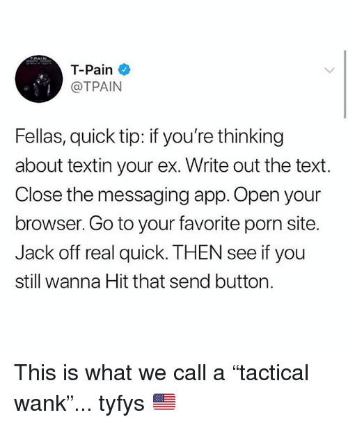 Jack off really quick