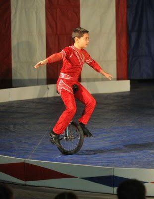 Midget on a unicycle