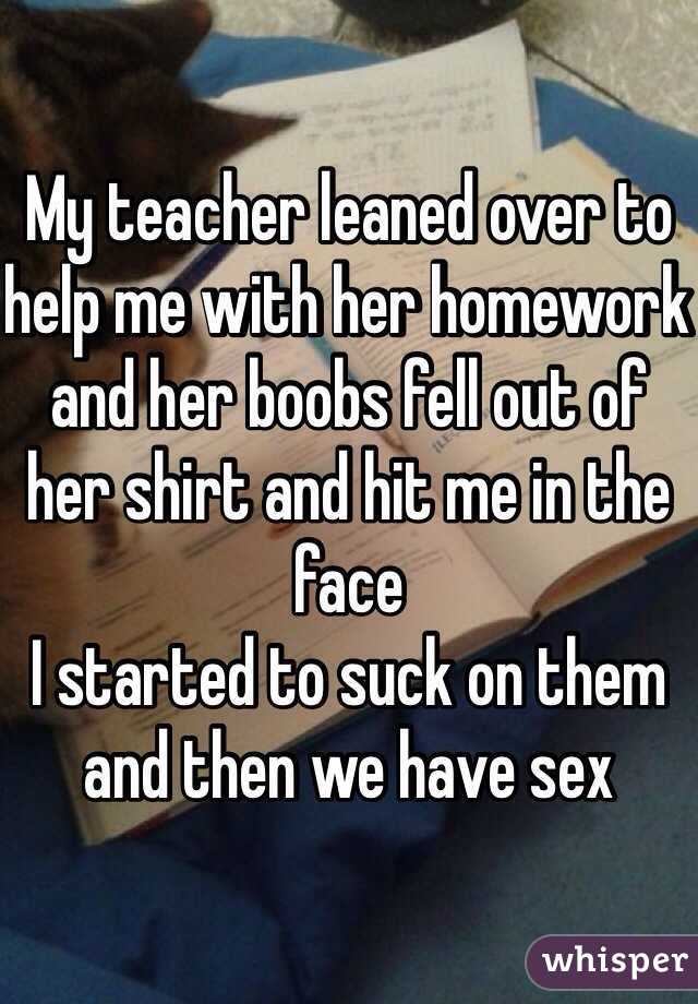 best of Fell boob out teachers My
