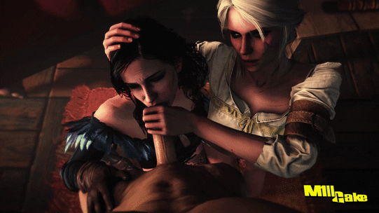 Geralt and the girls witcher