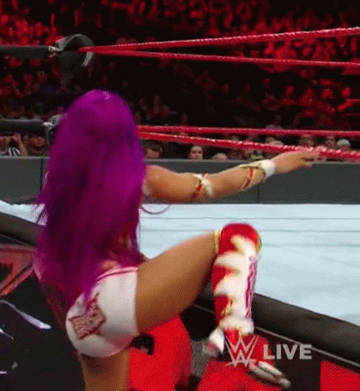 Sasha wrestling