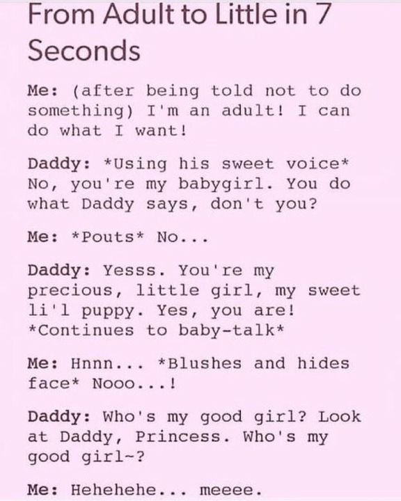 Ddlg baby girl looking daddy