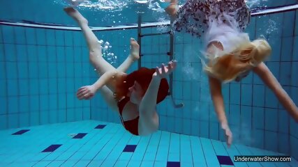 Zuzana lucie underwater swimming lesbos