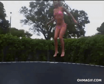 Bouncing trampoline