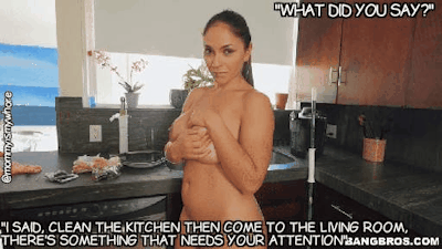 Bangbros cleaning the kitchen