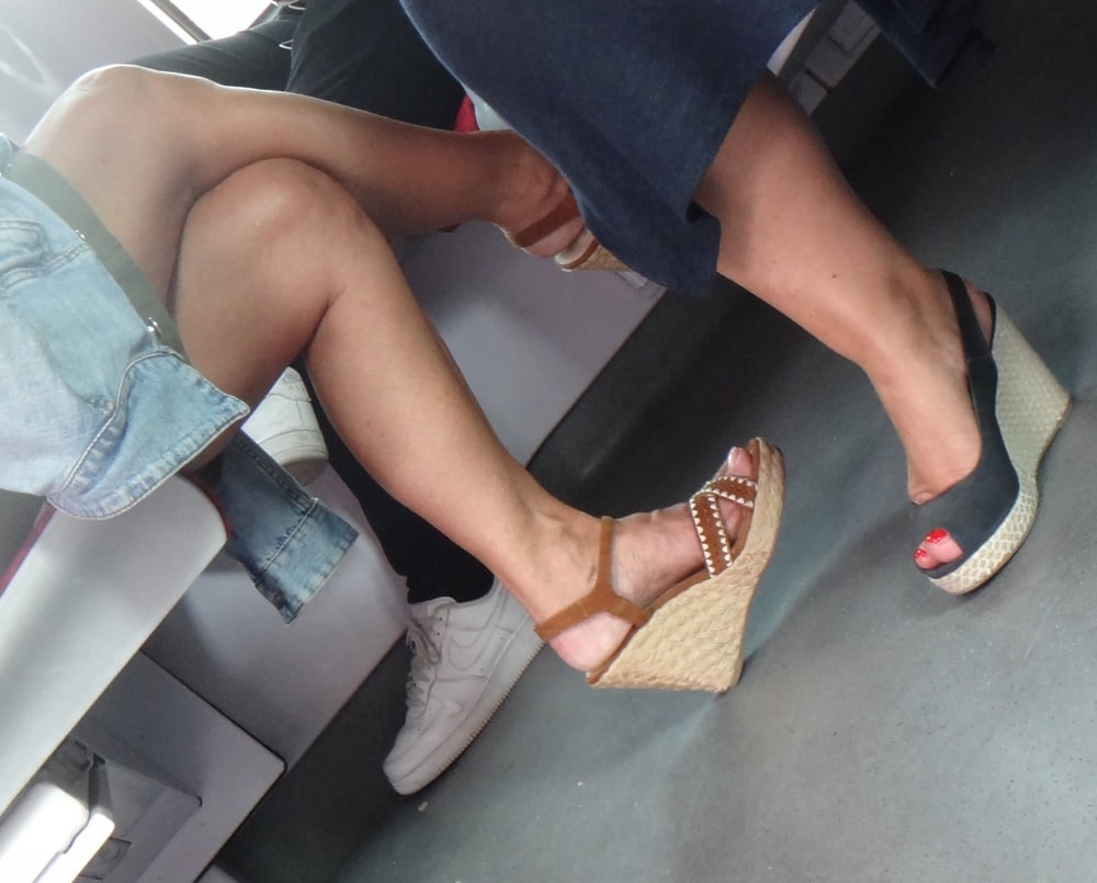 Candid sexy feet wedges shoes best adult free photos