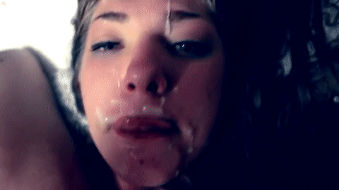 Girls with cum on their face